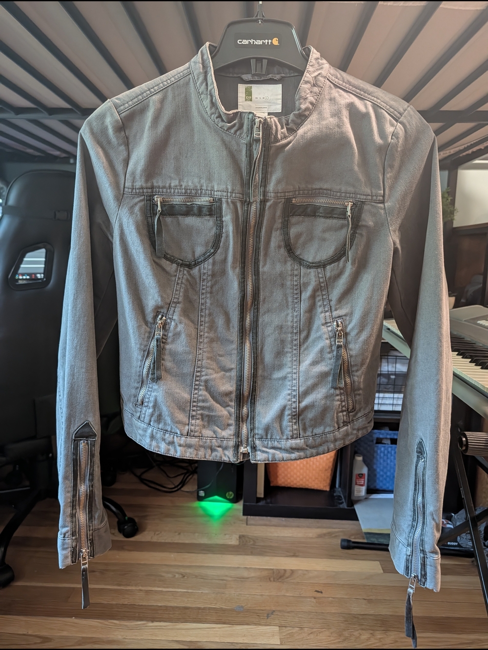 Urban Outfitters Cropped Gray Jacket